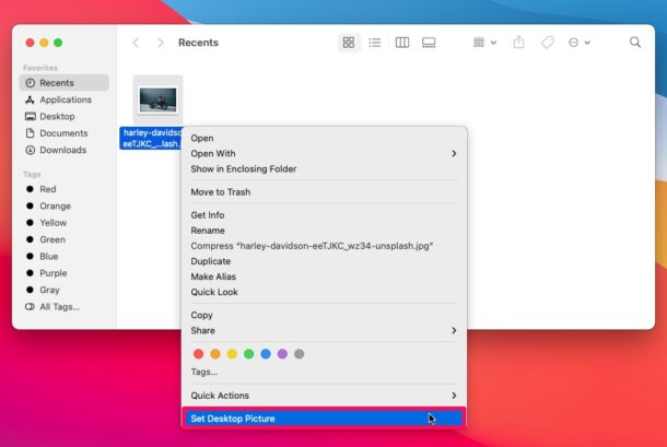 Comment changer le fond d'écran du bureau dans MacOS