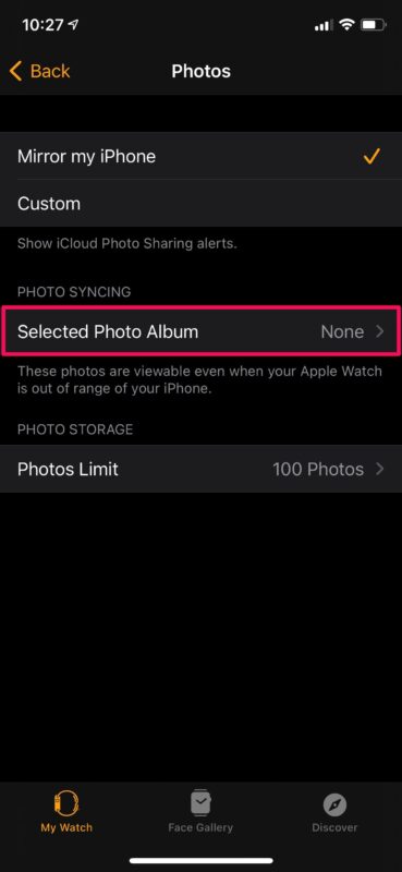 Comment ajouter des photos à Apple Watch