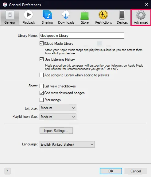 Comment changer l'emplacement d'iTunes Media sur PC