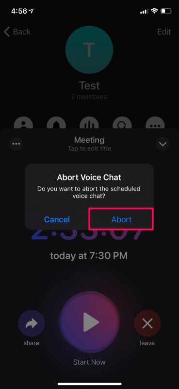 Comment programmer des conversations vocales sur Telegram