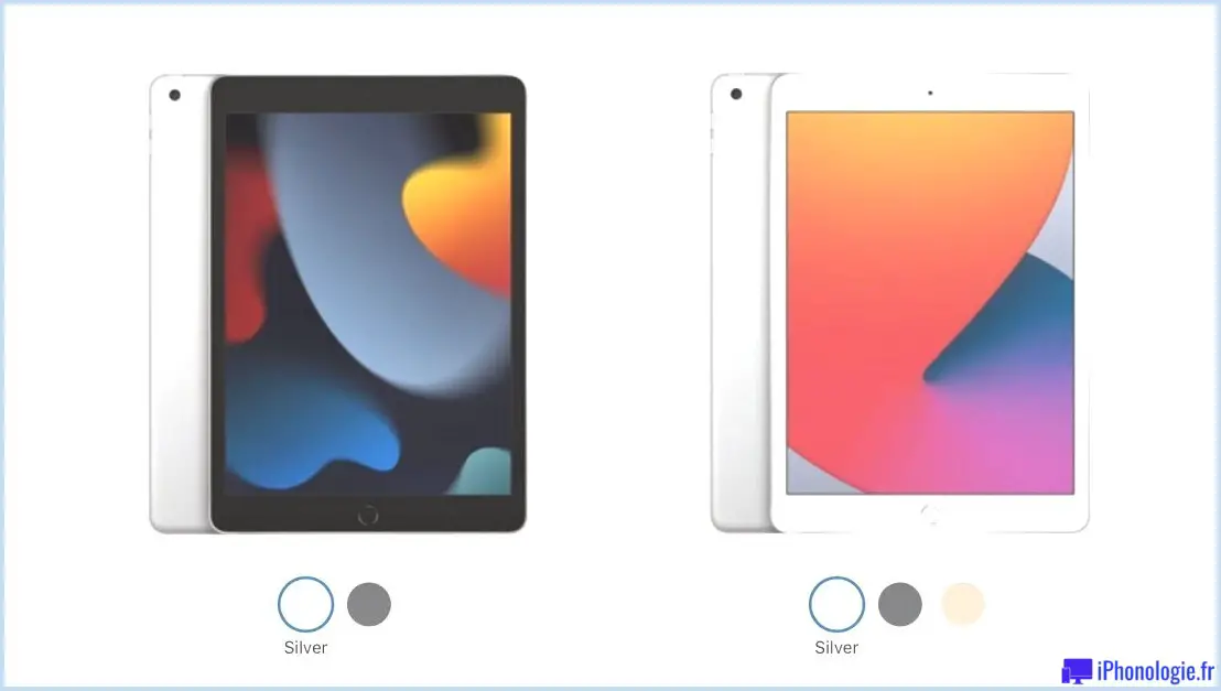 iPad 8 contre iPad 9 