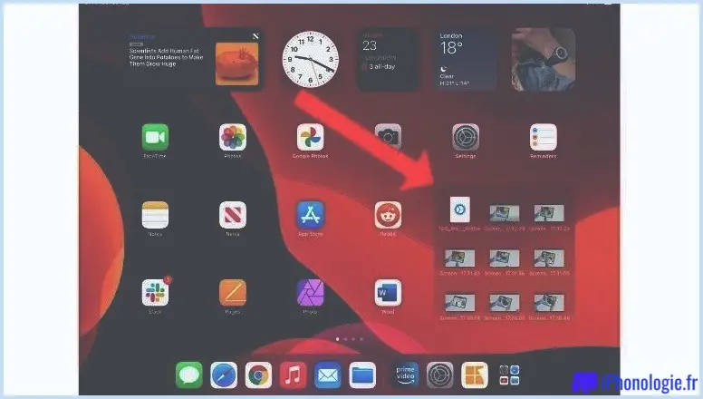 Comment ajouter des widgets à l'écran d'accueil de l'iPad : écran d'accueil