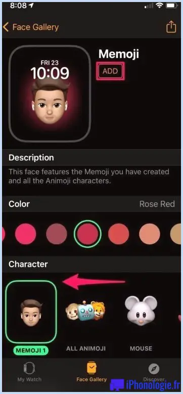 Comment définir Memoji comme cadran de montre sur Apple Watch