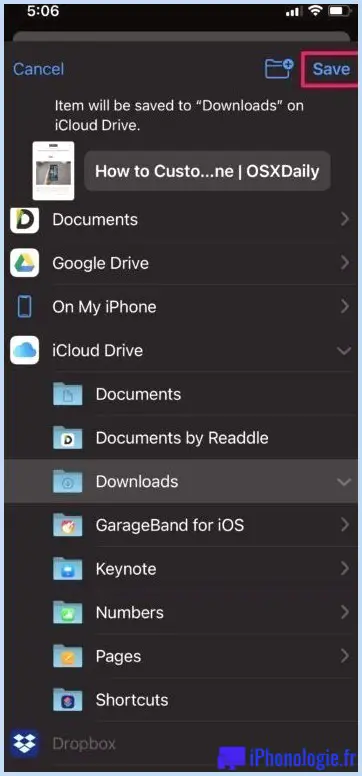 Comment enregistrer une page Web au format PDF à l'aide de Safari sur iPhone et iPad