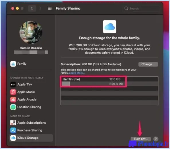 Comment partager le stockage iCloud avec la famille sur Mac