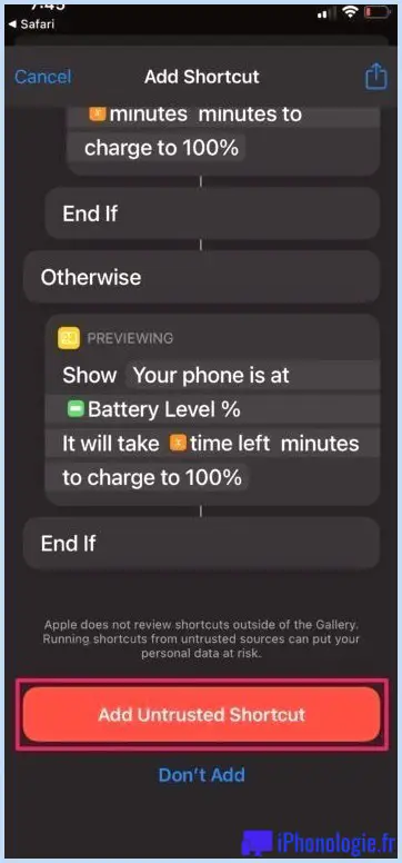 Comment vérifier le temps de charge sur iPhone et iPad