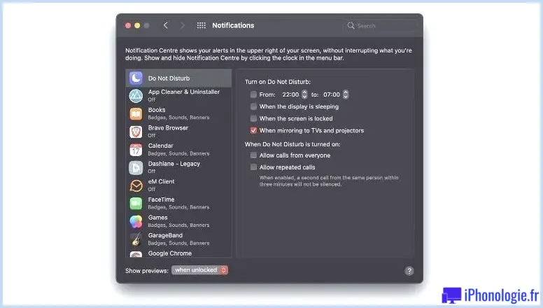 Comment arrêter les notifications indésirables sur iPhone, iPad et Mac : macOS Ne pas déranger
