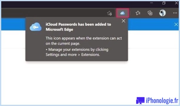 Comment installer l'extension de mots de passe iCloud sur Microsoft Edge