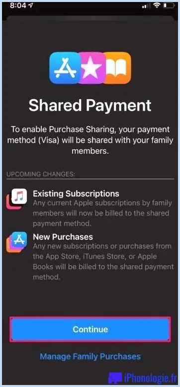 Comment partager des achats avec la famille sur iPhone