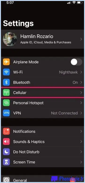 Comment sélectionner manuellement le réseau de l'opérateur sur iPhone