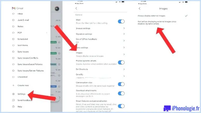 Comment bloquer le suivi des e-mails : Gmail sur iOS
