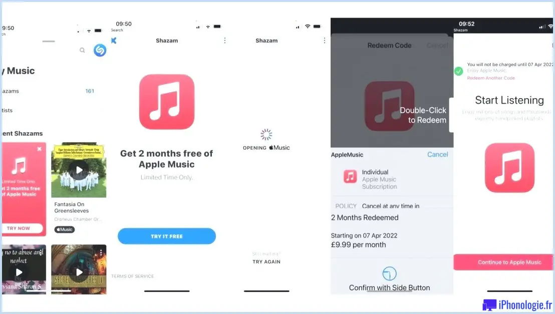 Obtenez un essai gratuit d'Apple Music