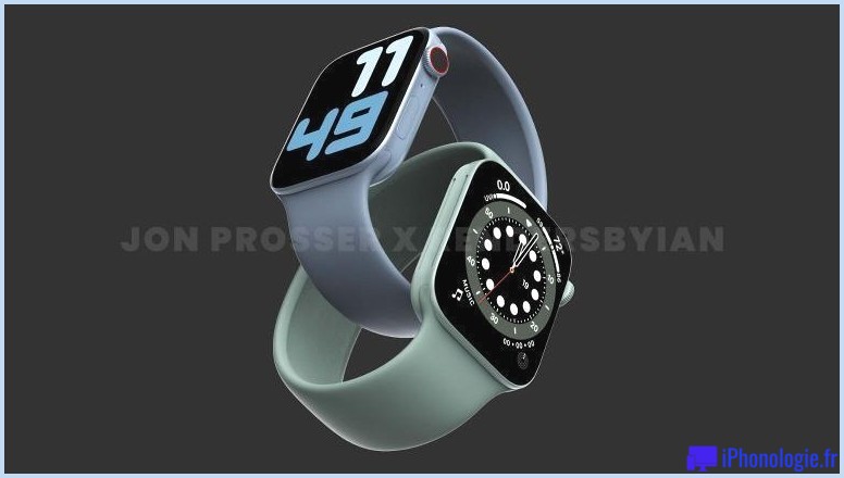 Apple Watch série 8 RRU : rendu 3