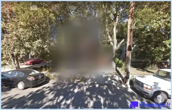 Exemple de maison floue Google Maps