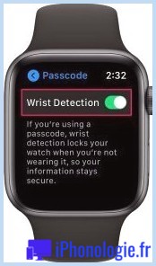 Comment activer ou désactiver la détection du poignet sur Apple Watch
