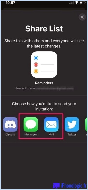 Comment partager des rappels sur iPhone et iPad