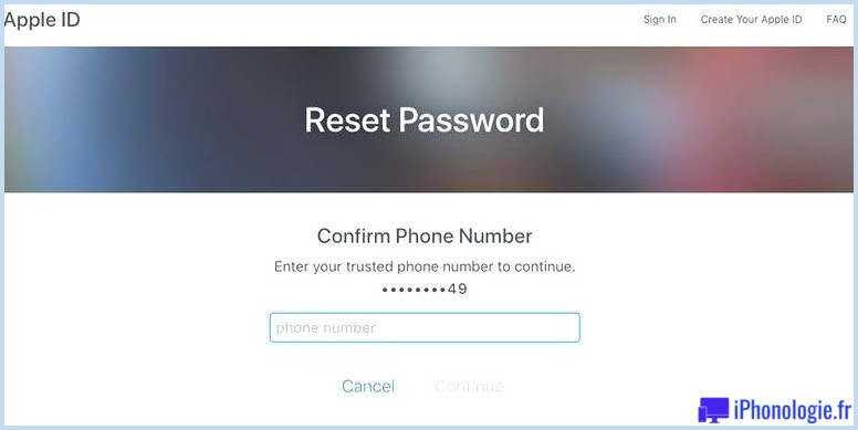 Comment réinitialiser le mot de passe de l'identifiant Apple oublié : authentification à deux facteurs