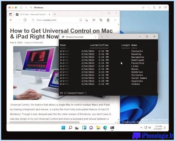 Windows 11 ARM sur Mac avec accès Internet