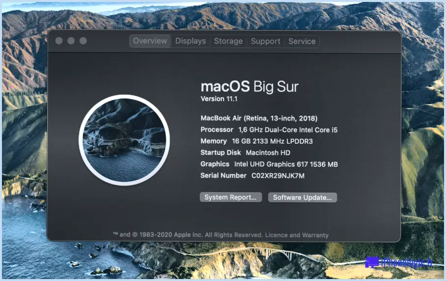 Chaque version de macOS et de Mac OS X - y compris la dernière mise à jour.