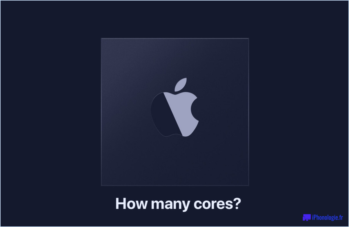 Trouver le nombre de cœurs de processeur d'un mac