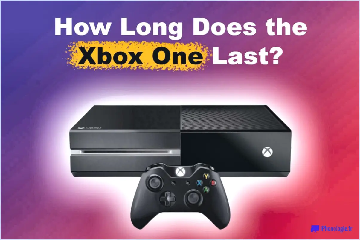 Combien de temps dure la xbox one?