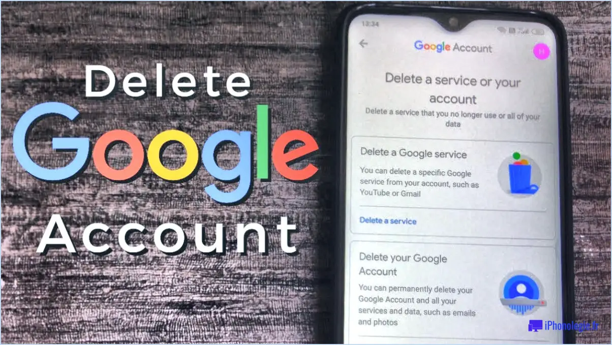Combien de temps faut-il pour qu'un compte Google soit définitivement supprimé?