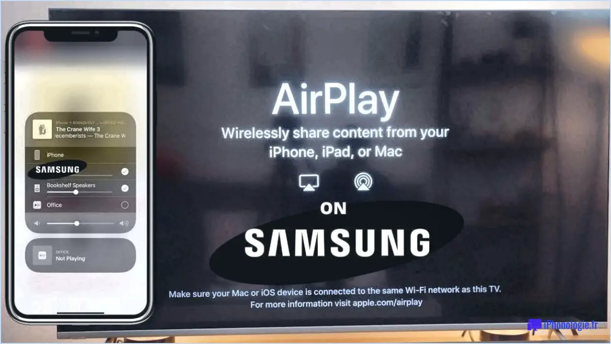 Comment ajouter apple airplay à samsung tv?