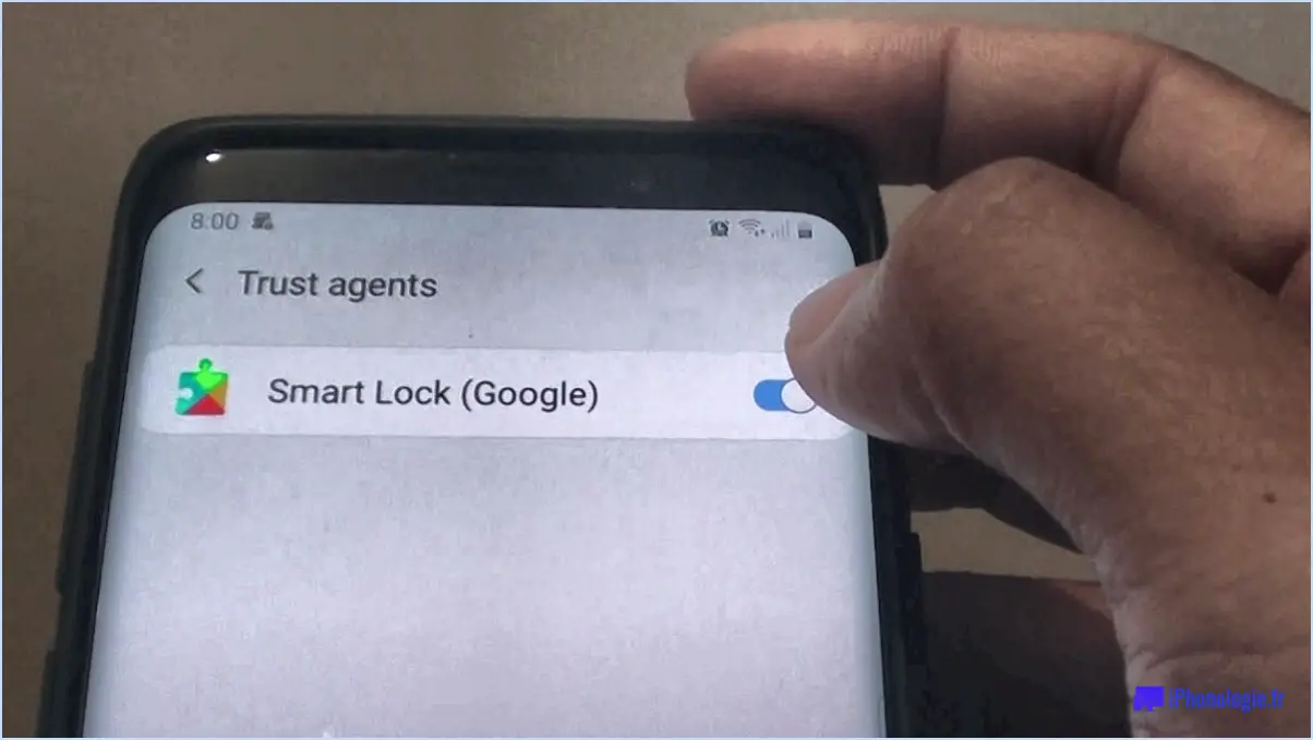 Comment changer les informations dans google smart lock?