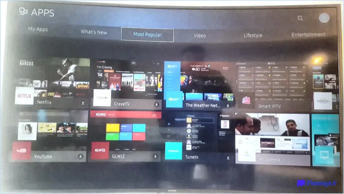 Comment charger de nouvelles applications sur Samsung Smart TV?