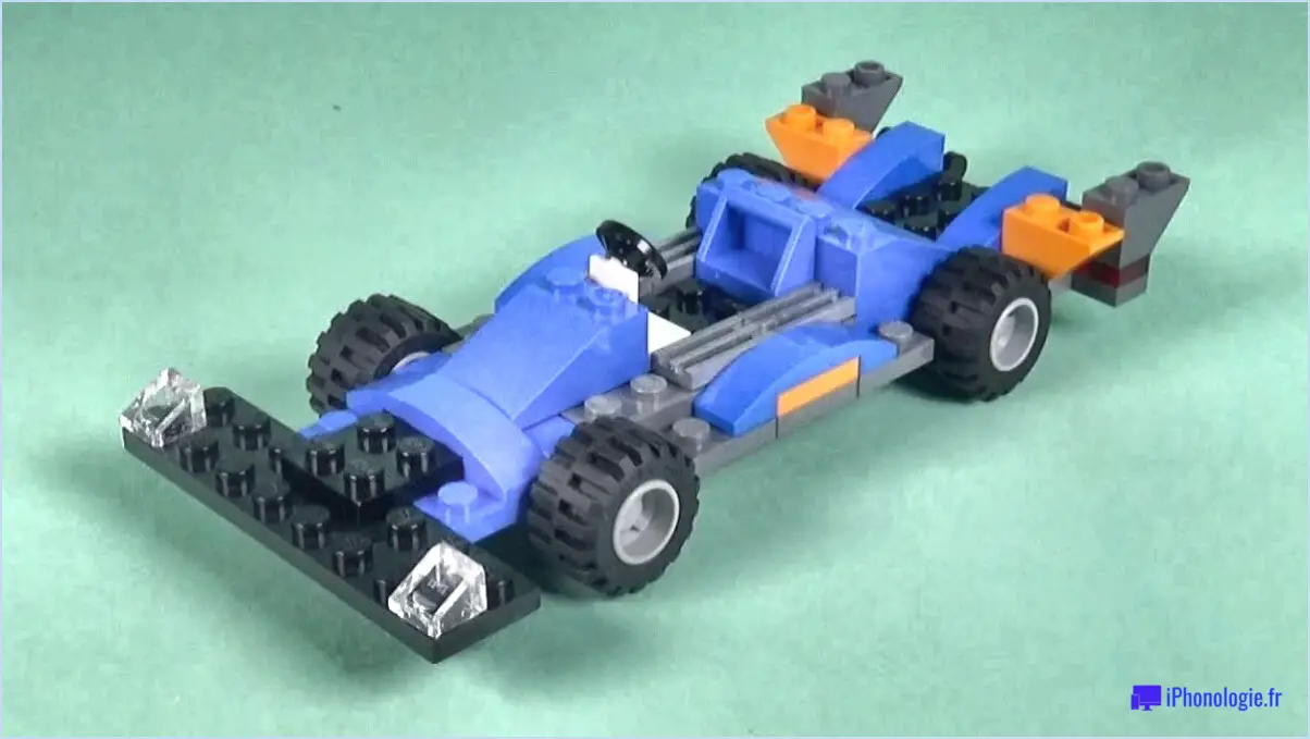 Comment construire une voiture de course lego étape par étape?