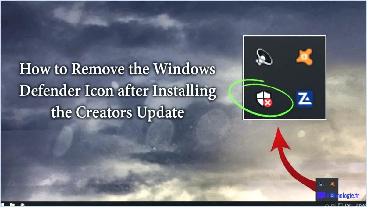Comment désinstaller ou supprimer complètement windows defender de windows 7?