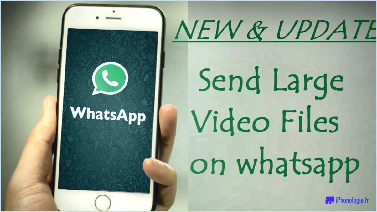 Comment envoyer une vidéo de 5 minutes sur whatsapp