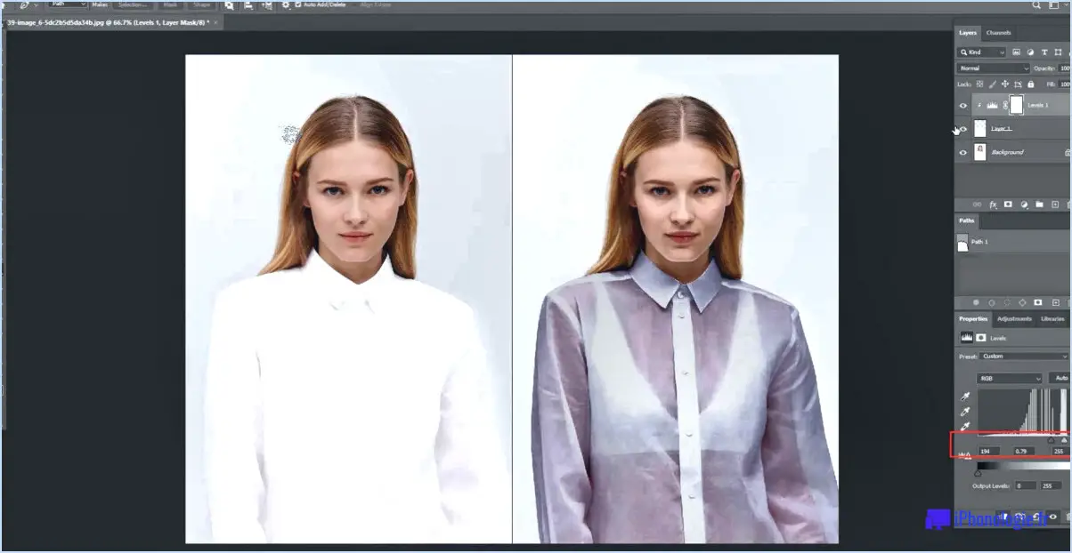 Comment faire des vêtements transparents dans photoshop?