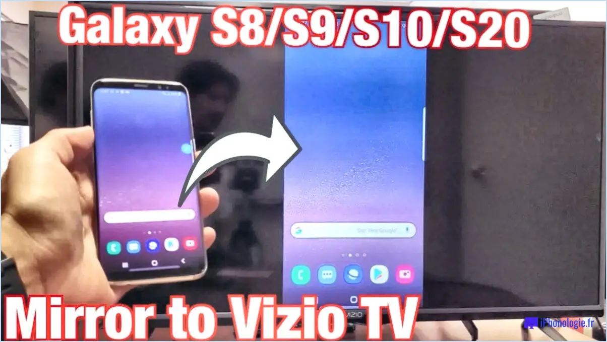 Comment faire pour diffuser sur vizio tv à partir d'android?