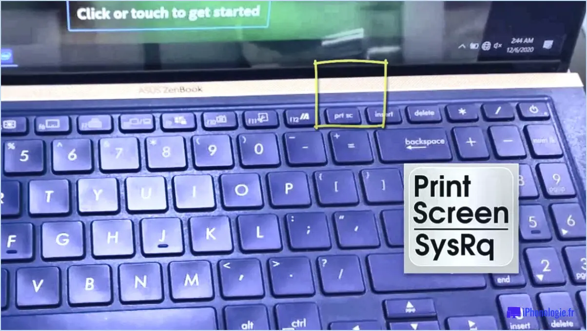 Comment faire une capture d'écran d'un ordinateur portable asus