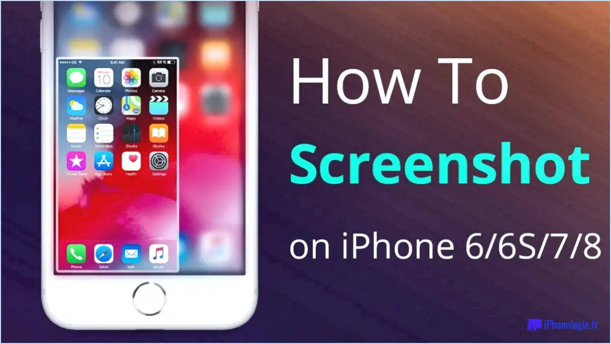 Comment faire une capture d'écran sur iphone sans bouton home?