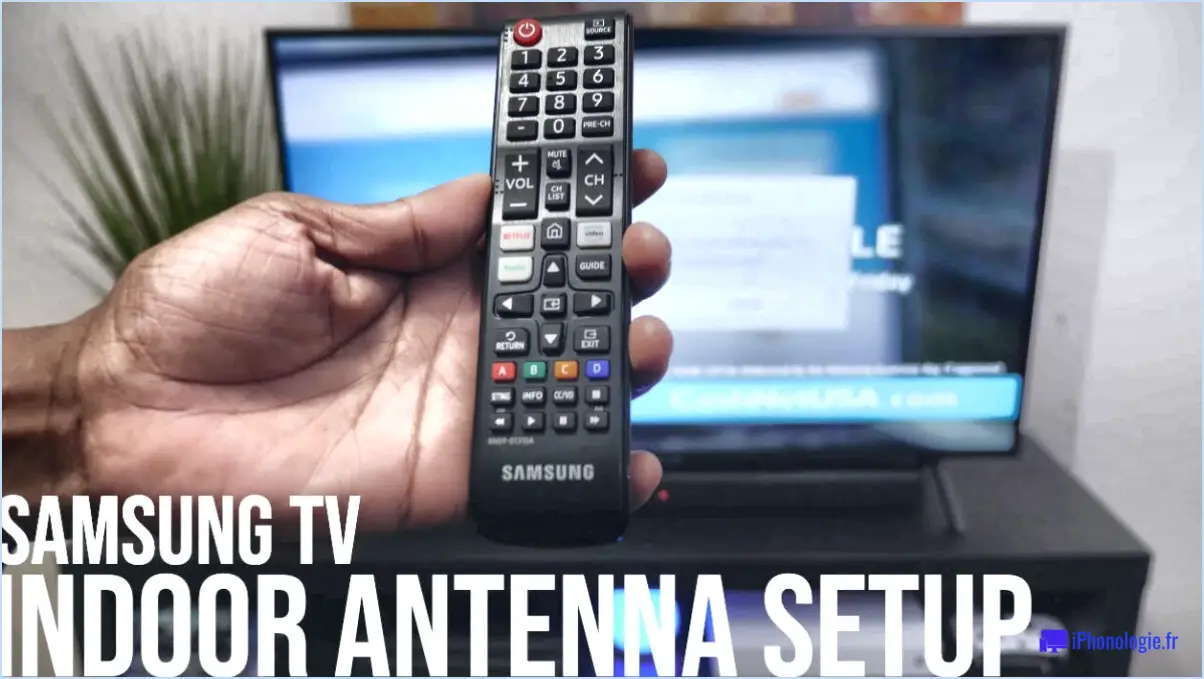 Comment installer une antenne intérieure sur un téléviseur samsung?
