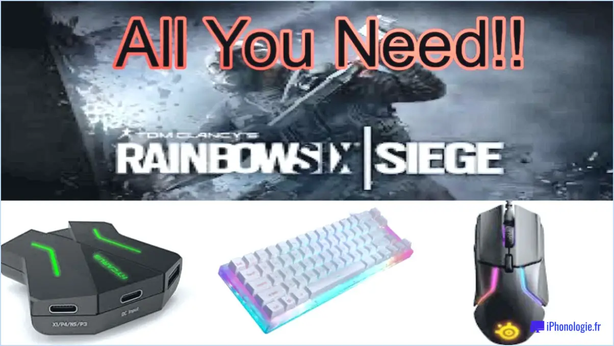 Comment jouer au clavier et à la souris sur ps4 rainbow six siege?