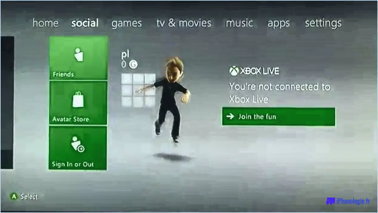 Comment me déconnecter de mon compte Xbox Live?