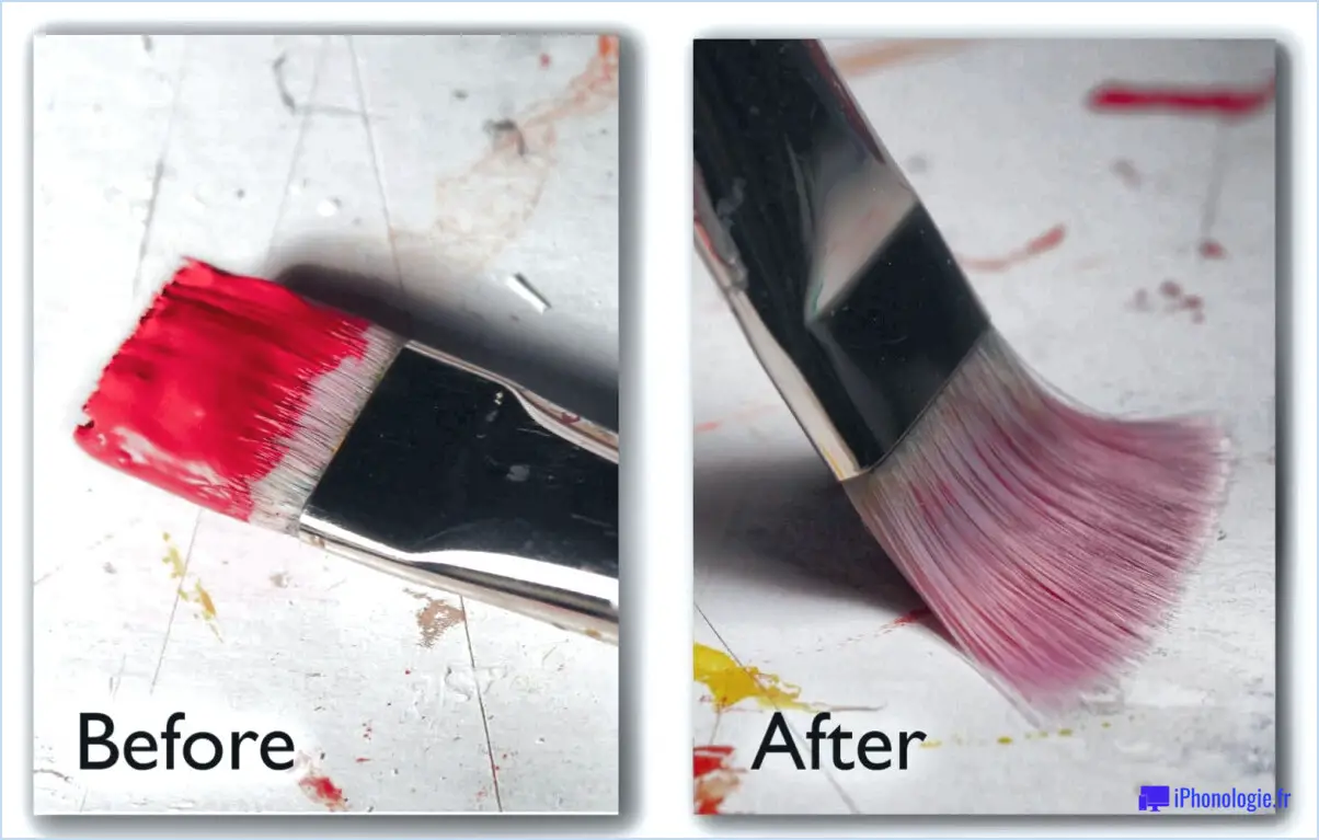 Comment nettoyer la peinture acrylique sèche sur les pinceaux?