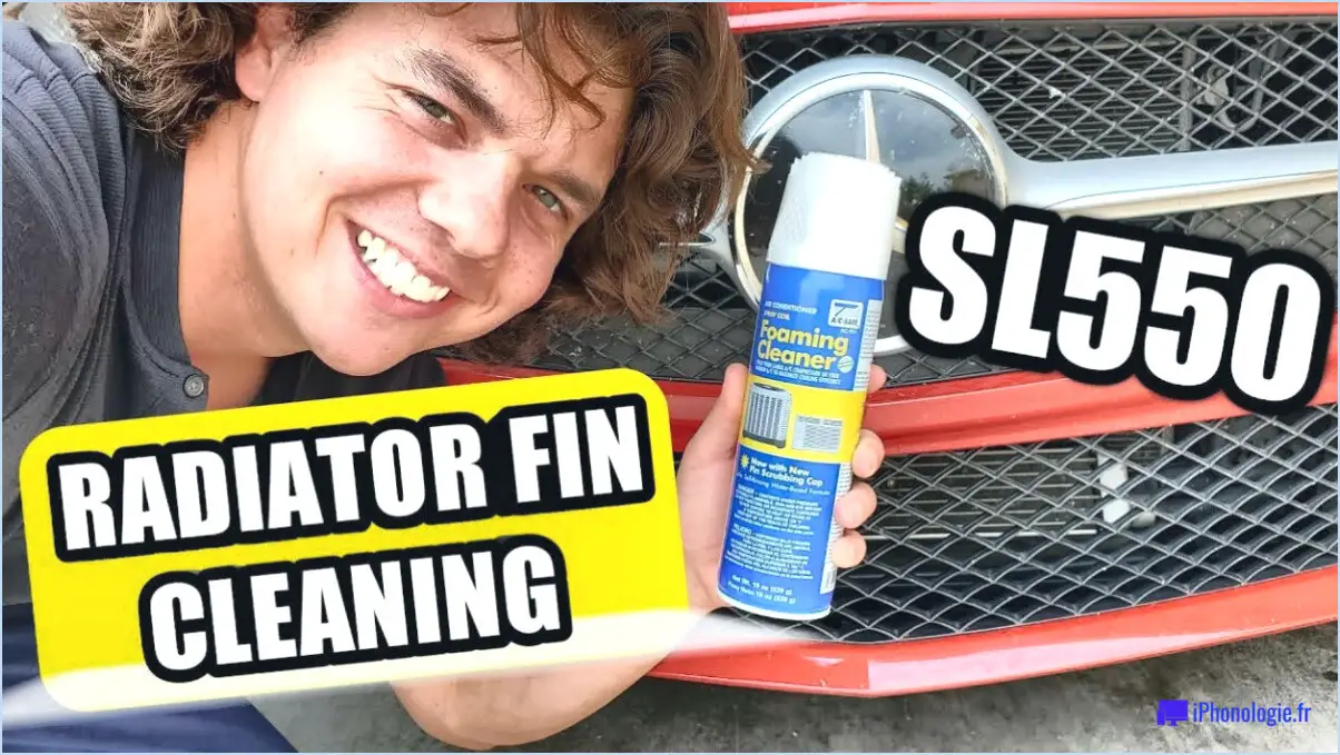 Comment nettoyer les ailettes du radiateur?