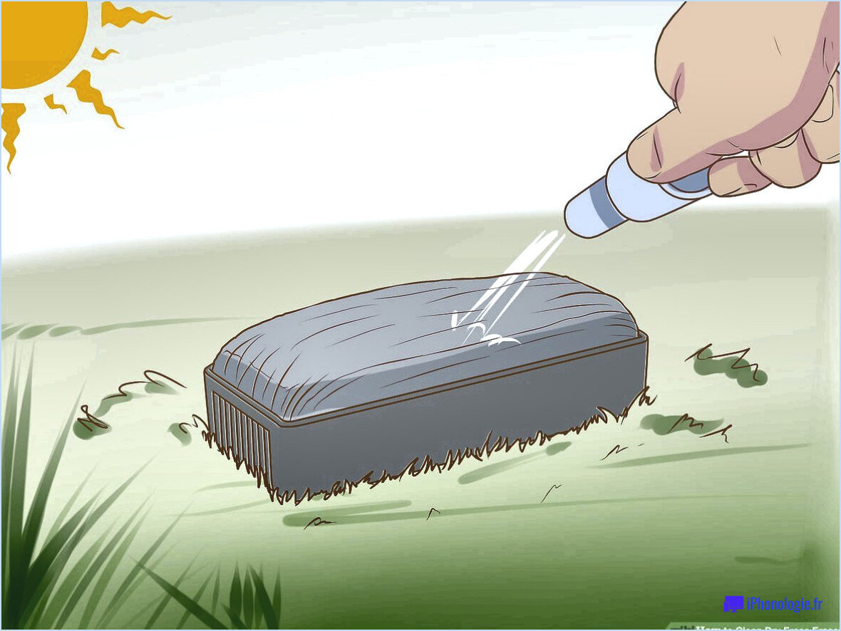 Comment nettoyer une gomme à effacer à sec?