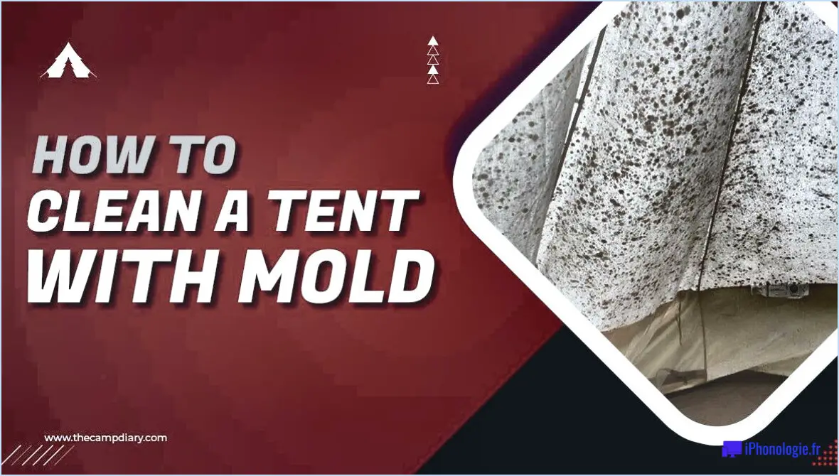 Comment nettoyer une tente avec de la moisissure?