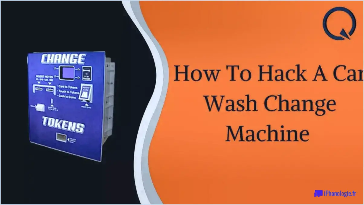 Comment pirater une machine à laver les voitures?