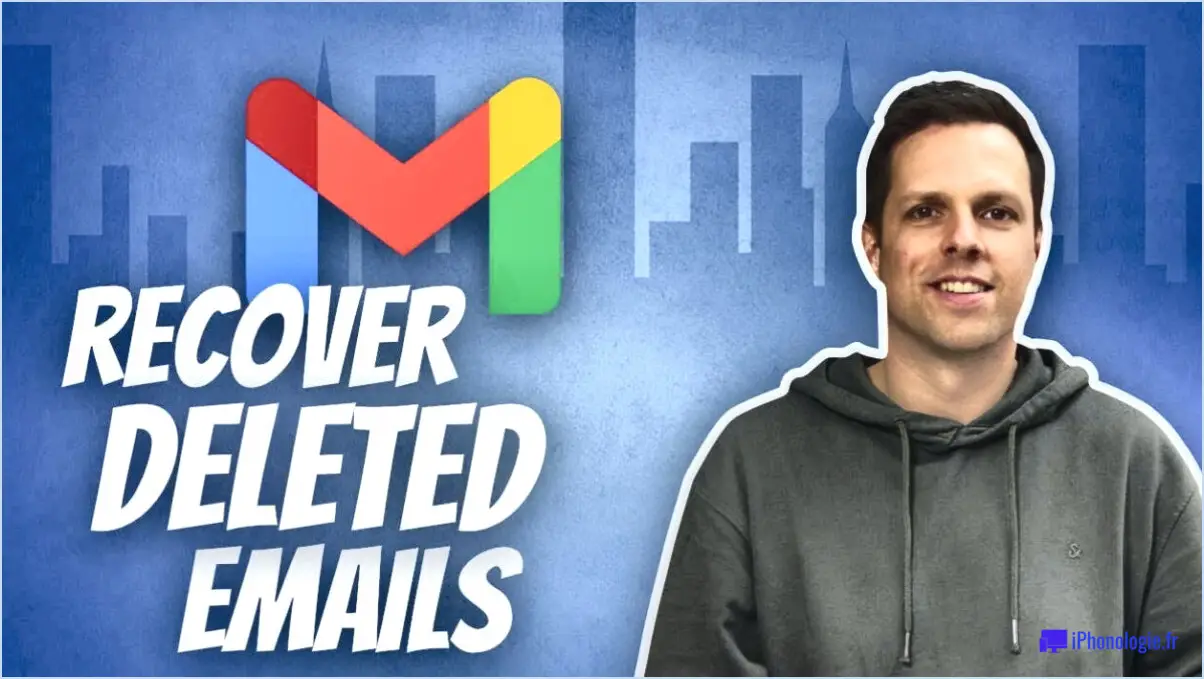 Comment récupérer les courriels supprimés de façon permanente Mon gmail?