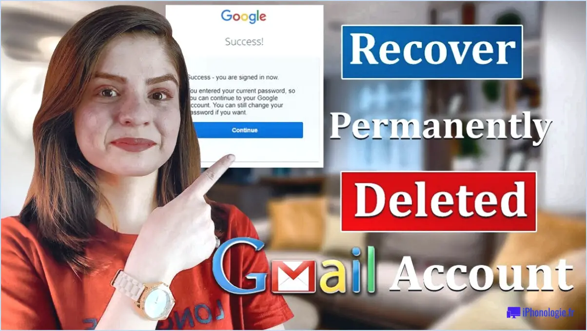 Comment récupérer un message Gmail supprimé de façon permanente?