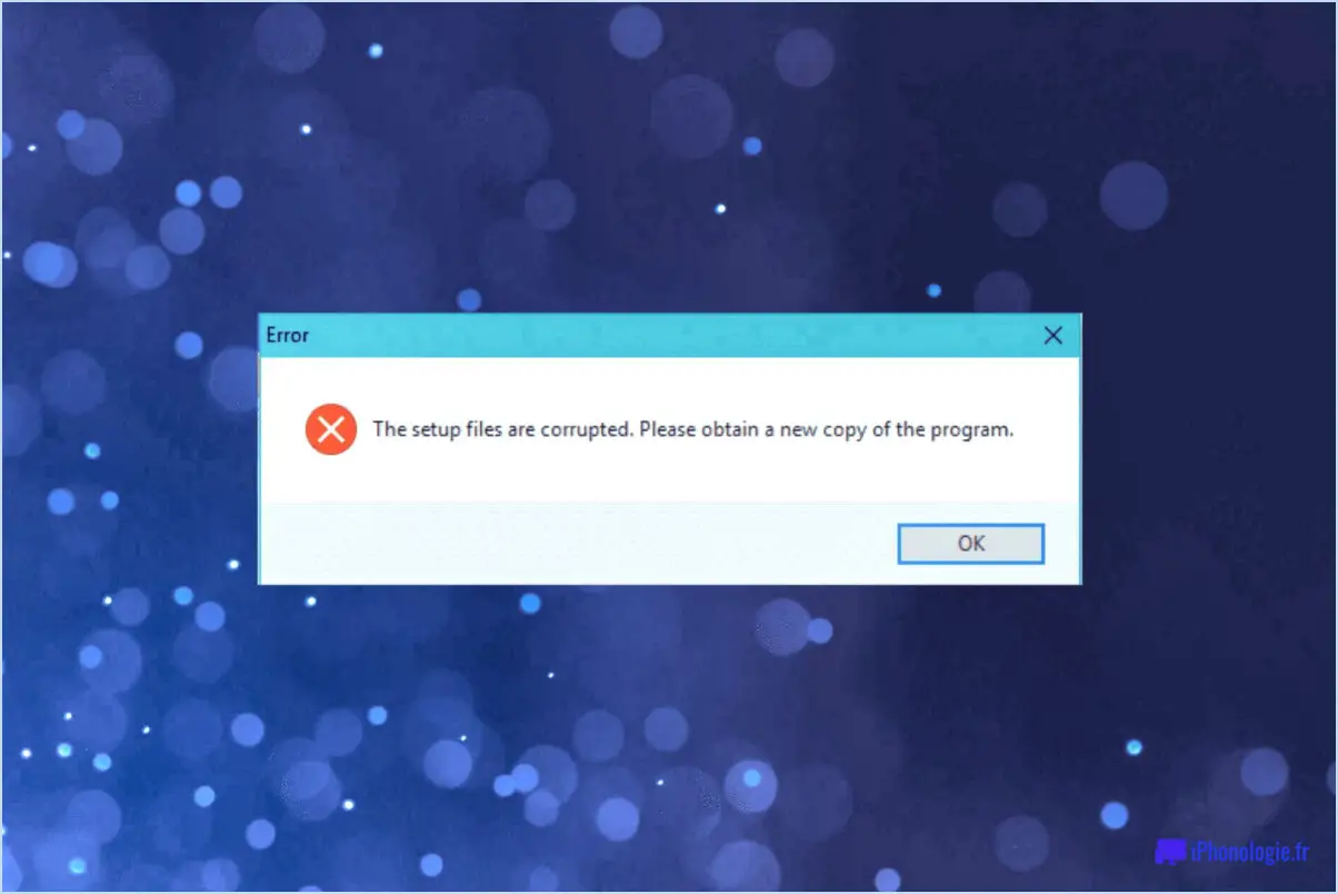 Comment réparer les fichiers corrompus windows 10?