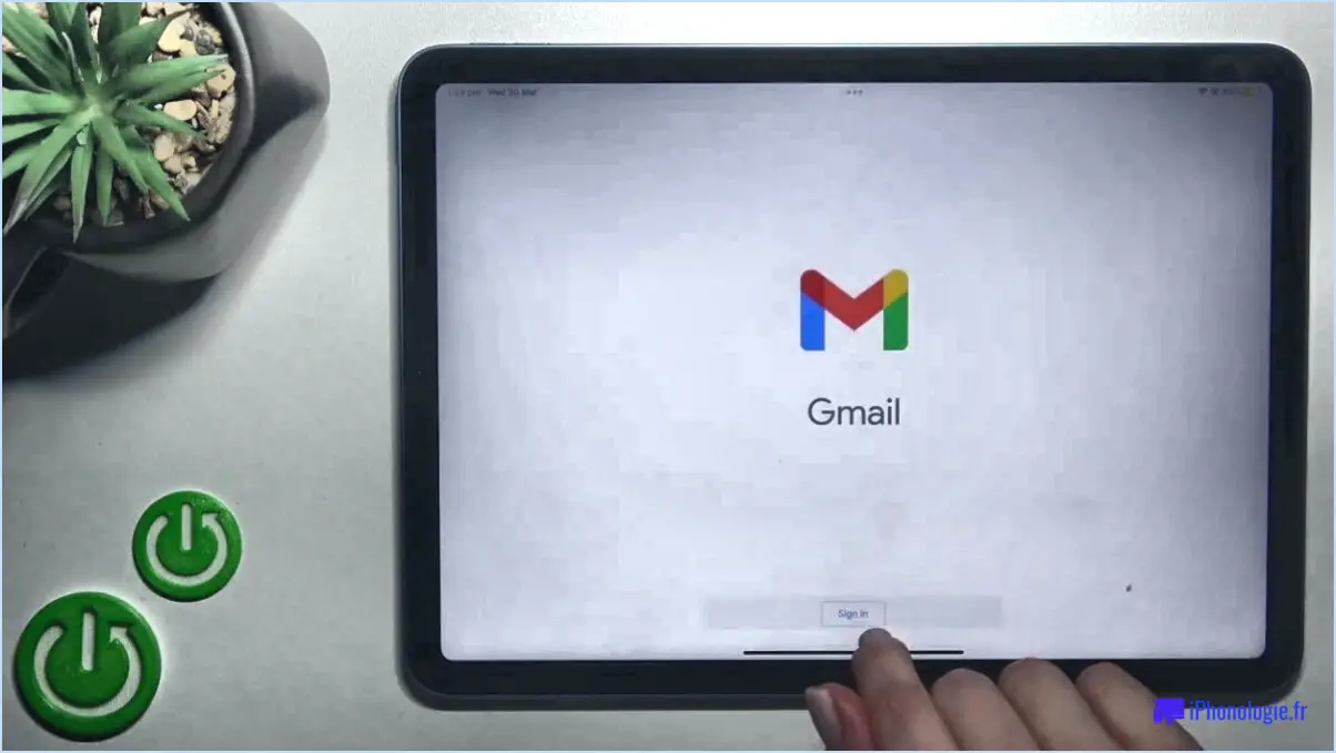 Comment se déconnecter d'un compte Gmail sur un iPad ?