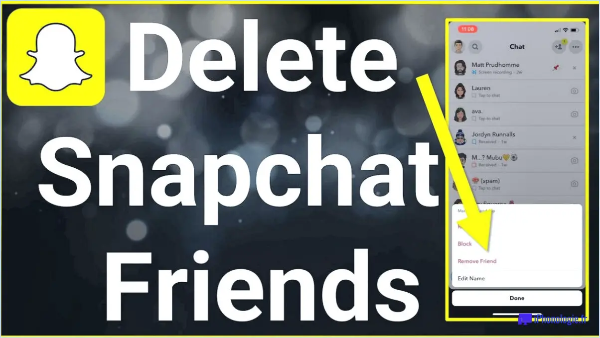 Comment supprimer en masse des personnes sur snapchat?
