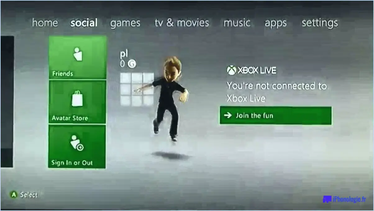 Comment supprimer les avatars sur xbox 360?